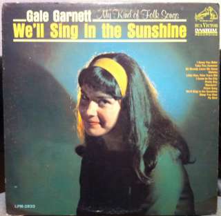 GALE GARNETT well sing in sunshine LP LPM 2833 VG  