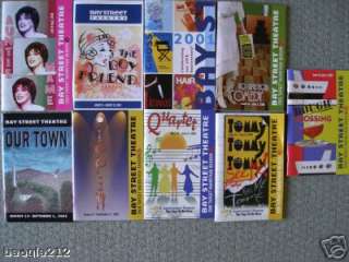These are all Brand New Playbills from the Bay Street theatre in Sag 