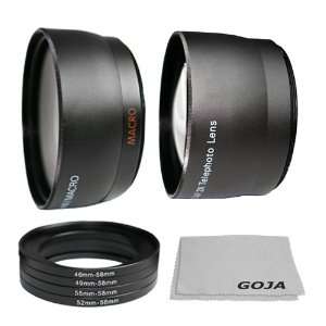  58MM 2.0X Telephoto & 0.45x Wide Angle High Definition 