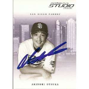 Akinori Otsuka Signed San Diego Padres 2005 Studio Card 