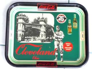 1980 Drink Coca Cola Cleveland Baseball Tray, N. Lajoie  