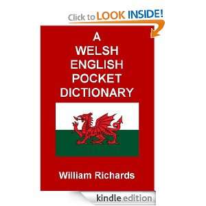 Welsh English Pocket Dictionary William Richards  