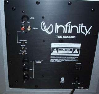 Infinity TSS SUB4000 Subwoofer speaker sub TSS 4000  