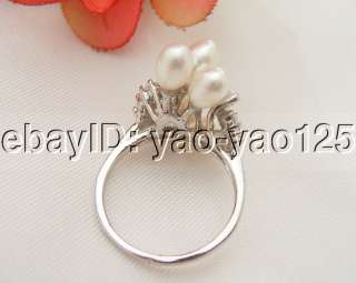 7x5mm White Rice Pearl  Size 8  