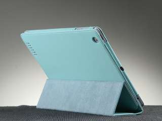 For New iPad 3 3rd Apple iPad 2 Stand PU Leather Magnetic Smart Cover 