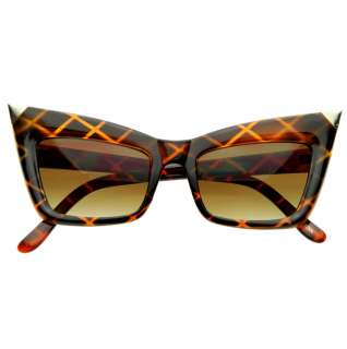   Designer Inspired Fashion Cat Eye Hot High Pointed Tip Sunglasses 8181
