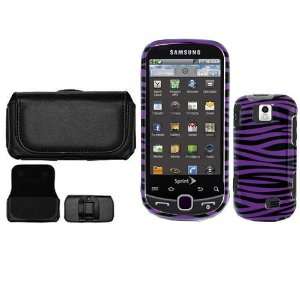 iNcido Brand Samsung Intercept Moment 2 M910 Combo Purple/Black Zebra 