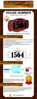 CUSTOM OLD STYLE HOUSE NUMBER / ADRESS SIGN / HOUSE NUMBER PLATE 