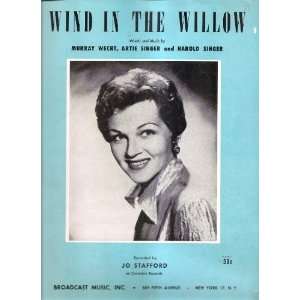  Sheet Music Wind In The Willow Jo Stafford 210 Everything 
