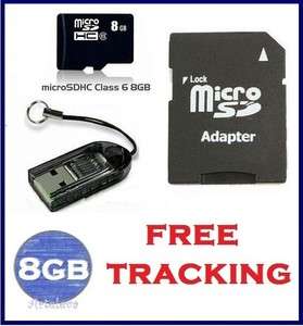 8gb micro sd memory card Class 6 USB Flash Drive Reader TF SDHC SD 