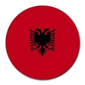  Albania Flag Round Mouse Pad