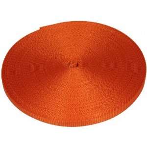    3/8 Inch 10 Yards Orange Heavy Nylon Webbing
