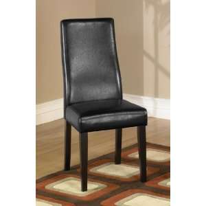 Side Dining Room Chair by Armen Living   Black Finish (LC341SIESBL 