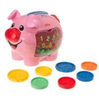 NEW Fisher Price Laugh & Learn Learning Piggy Bank w/Music Coins FREE 