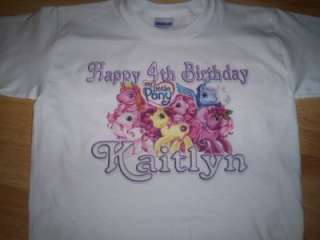 My Little Pony Custom Personalized Birthday Party Supplies T Shirt 