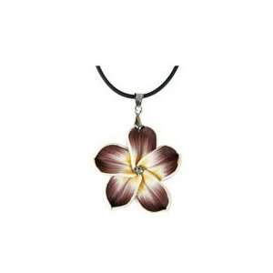   Flower Necklace   Flower Petal Necklace (Dark Purple) Jewelry