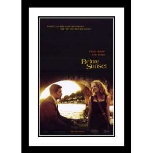  Before Sunset 32x45 Framed and Double Matted Movie Poster 