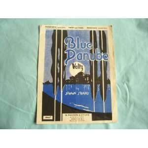  Blue Danube Waltz for piano (Sheet Music) Johann Strauss Books