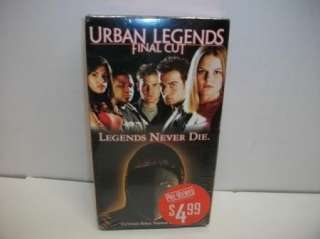 Urban Legend Final Cut VHS scary Jennifer Morrison  