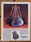 retro magazine advert 1983 OVATION adamas II guitar