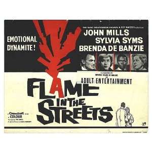  Flame In The Streets Original Movie Poster, 28 x 22 