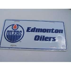  Edmonton Oilers Embossed Metal License Plate Sports 