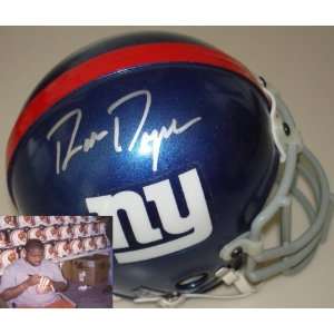  Ron Dayne Signed Mini Helmet   Autographed NFL Mini 