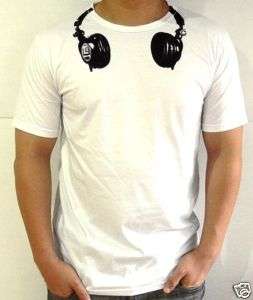 Dj Headphones MIX Retro Rave Party T Shirt Technics L  