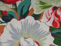 Rarest Collectible Nasturtium Trellis Vintage 40s Barkcloth Fabric 