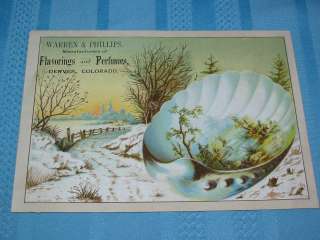   Phillips Flavorings & Perfumes Denver Colorado Victorian Trade Card