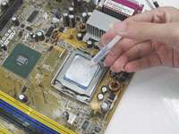 NEW Not Noisy LED CPU Cooling Fan Copper Heatsink Intel P4 Socket LGA 
