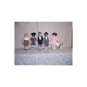  1993 the Little Rascals Porcelain Doll Set By Hamilton 