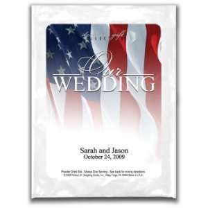 Cocoa Wedding Favor   Our Wedding   Waving American Flag  