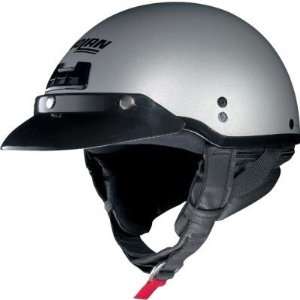 Nolan Cruise Helmet , Color Platinum Silver, Style Metallic, Size 