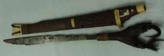 Antique Borneo  Dayak tribe , Mandau Sword  