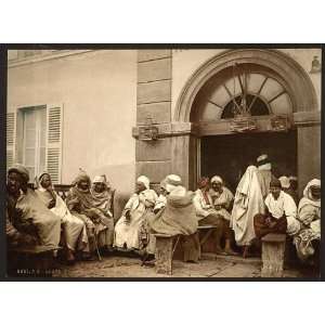  Arabs at a cafe, Algiers, Algeria,c1899