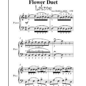   Flower Duet From Lakme Delibes Easy Piano Sheet Music Delibes Books