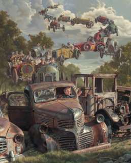 CHECKERED FLAG by Bob Byerley POSTER  