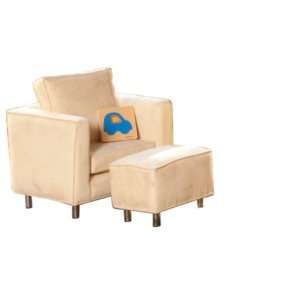 Jennifer Delonge Ava Toddler Chair in Microsuede (Putty)  