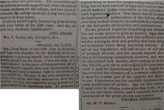 Whaling 1823 Thomas Jefferson Letter Polygamy Ohio Land  