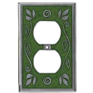  Leaf Watercress Single Color Outlet Switch Plate