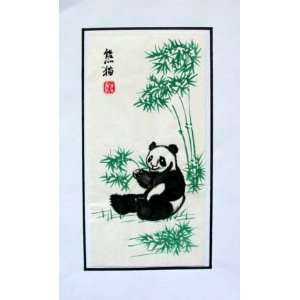    Original Chinese Art Watercolor Painting Panda 