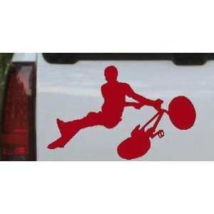 Red 26in X 16.1in    BMX Trick Sports Car Window Wall Laptop Decal 