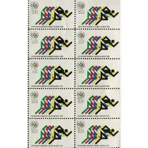 1972 SUMMER OLYMPICS ~ MUNICH GERMANY ~ RUNNING #1462 Block of 10 x 15 