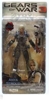 Gears of War 3 Series 1 Anya Stroug NECA GOW Rare Action Figure Toy 