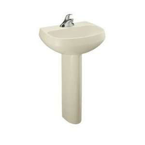   Pedestal Lavatory With Single Hole Faucet Drilling