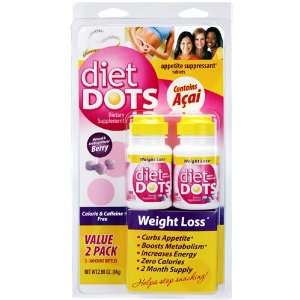  Diet Dots, 300 Tablet Bottles, Two Count Package Health 