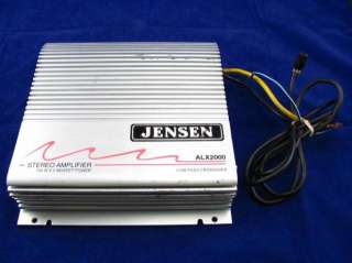 Amplificador estéreo de Jensen 100W X 2 ALX2000 no probado