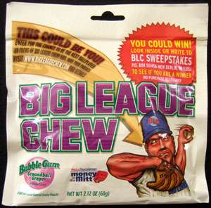 Big League Chew Groundball Grape Bubble Gum Candy  