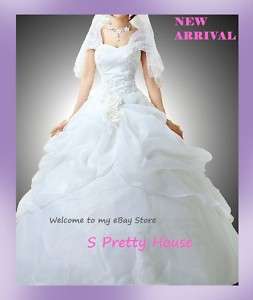 Chiffon Off Shoulder Ivory Wedding Dress Sz 8 10 12 14  